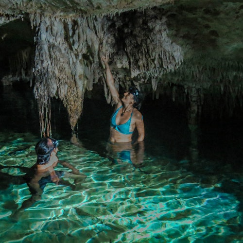 Tulum: Guided Snorkeling & Cenote Tour + Transfer + Lunch