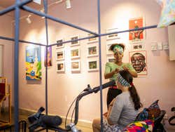 Taller de turbantes en Cartagena