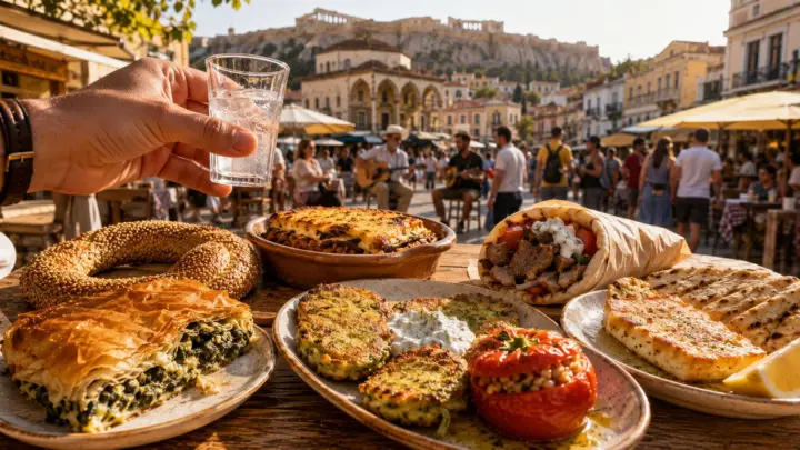 Atenas: tour de comida callejera de Monastiraki y mezedes