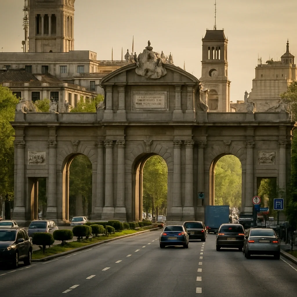 Puerta de Alcalá en Madrid, España